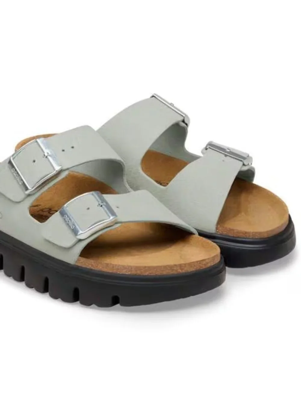 NEW Birkenstock Arizona Chunky Pure Sage Sandals 38 Womens 7 to 7.5 NEW